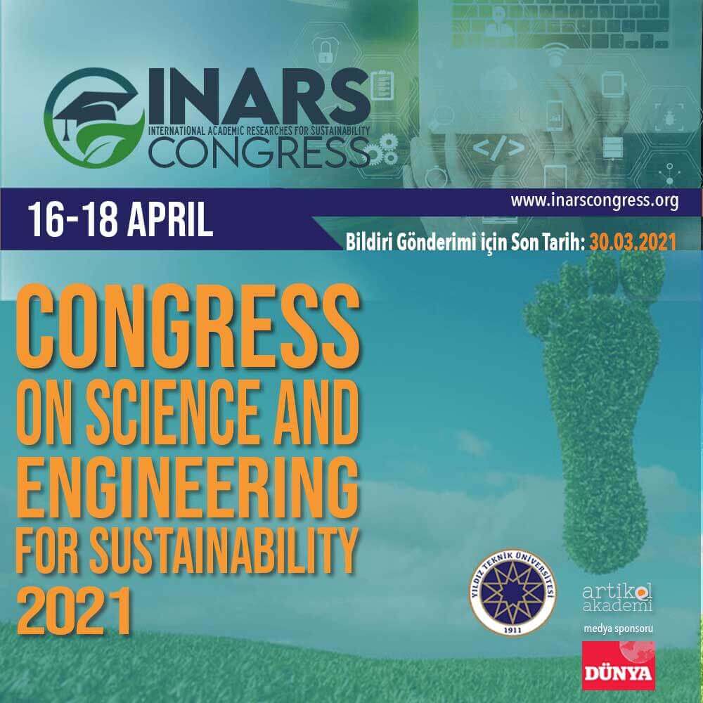 imageInarscongress Internationa Congress On Sciences And Engineering For Sustainability 2021